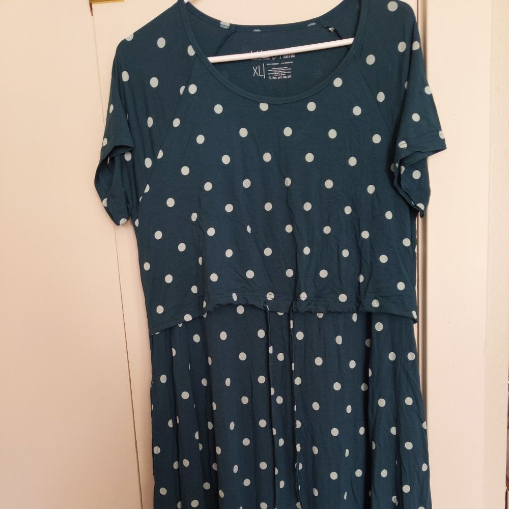 Latched maman xl drawstring dress